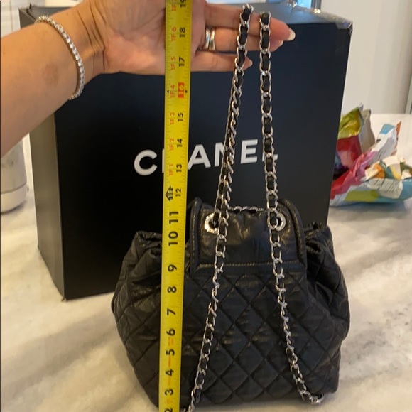 SOLD 🔴 Chanel Crinkled Lamb Backpack Black - Picture 15 of 16
